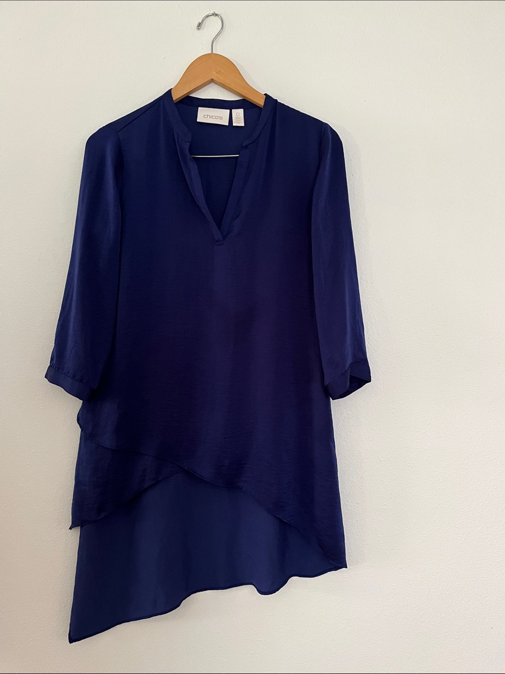 Chico's Deep Navy Layered V-Neck Tunic
